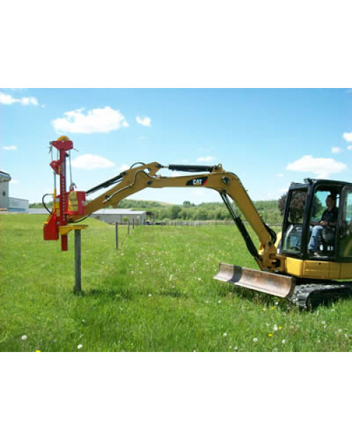 Vector Mini-Excavator Post Driver Model